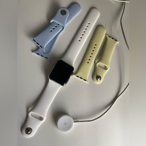 Apple Watch series 3 in excellent condition.  Comes with 3 bands and charger.